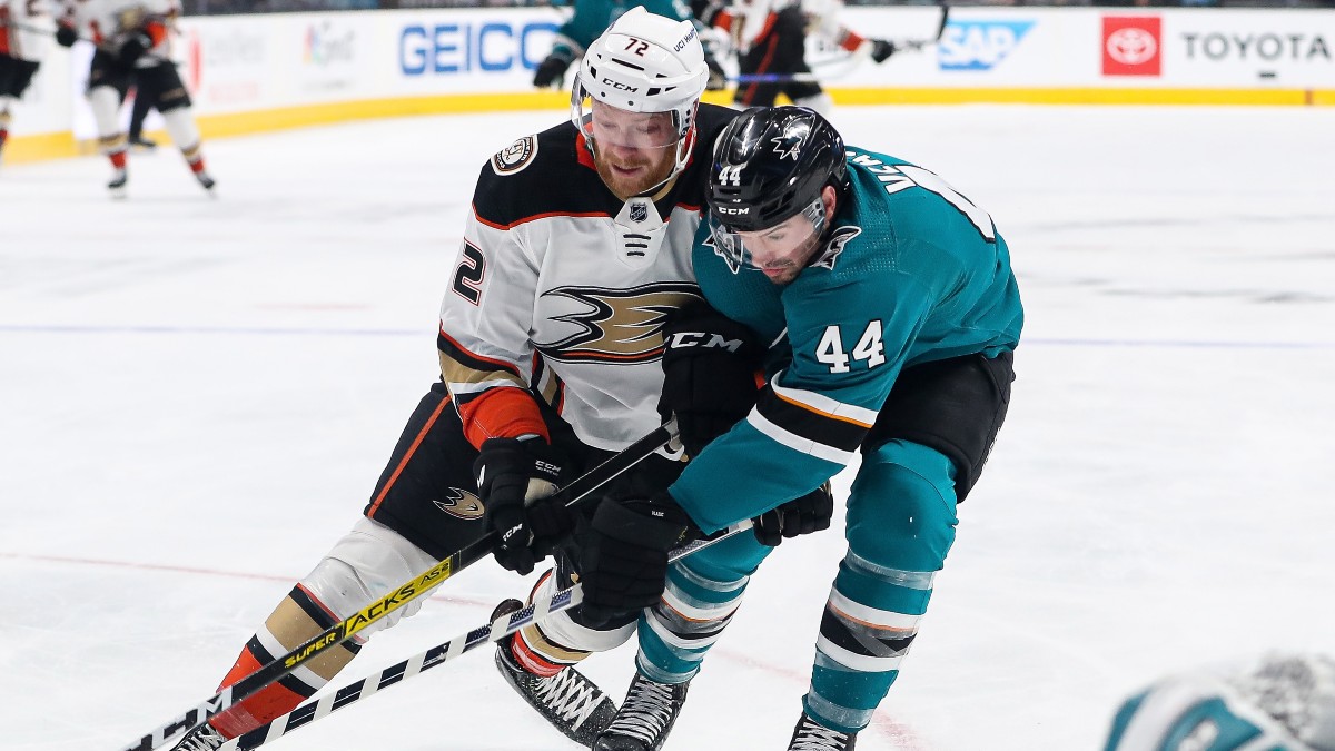 NHL Tuesday Betting Picks for Ducks vs. Sharks, Panthers vs. Coyotes, Islanders vs. Blackhawks article feature image