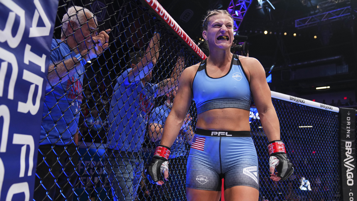 PFL World Championship Best Bets: How to Bet -700 MMA Favorite Kayla Harrison at Plus Money (Friday, November 25) article feature image