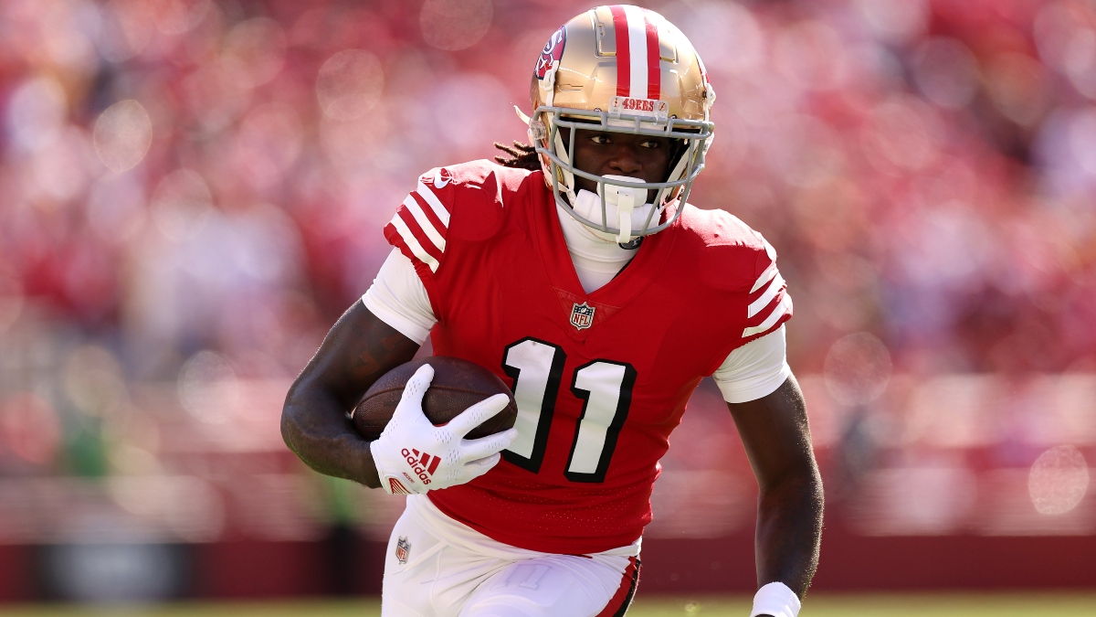 Chargers vs 49ers Player Props: Fading Brandon Aiyuk on Sunday Night Football article feature image