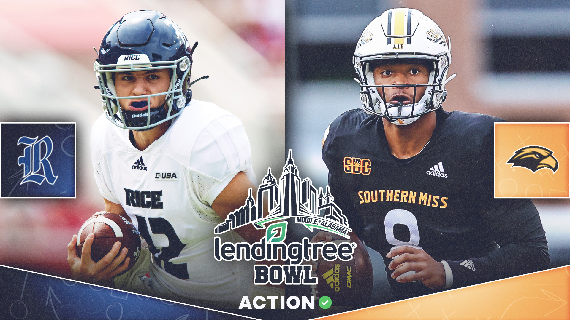 Southern Miss vs Rice Odds, Predictions | How to Bet LendingTree Bowl article feature image