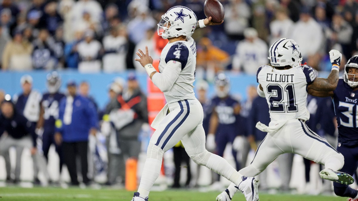 NFL Live Betting Week 17: How to Live Bet Cowboys vs. Titans on Thursday Night Football article feature image
