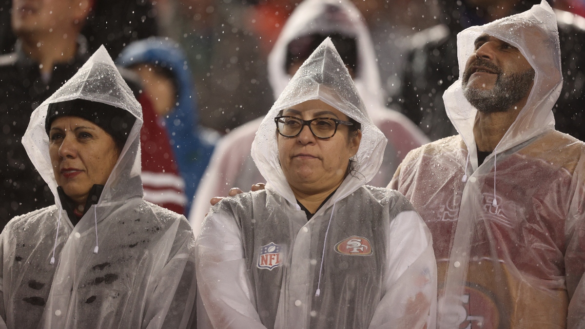 Seahawks vs. 49ers NFL Weather Forecast: Rain & Wind Will Plague Sunday’s Game (January 14) article feature image
