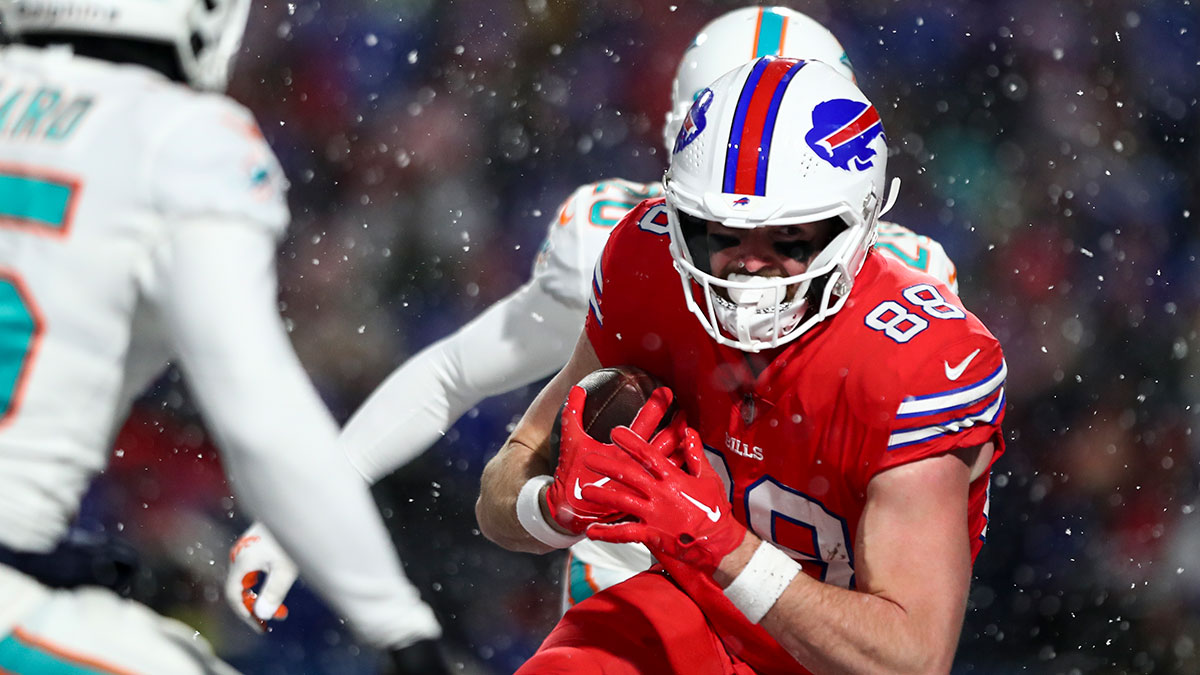 Dolphins vs Bills Player Props: Dawson Knox, Jaylen Waddle ATD Picks article feature image