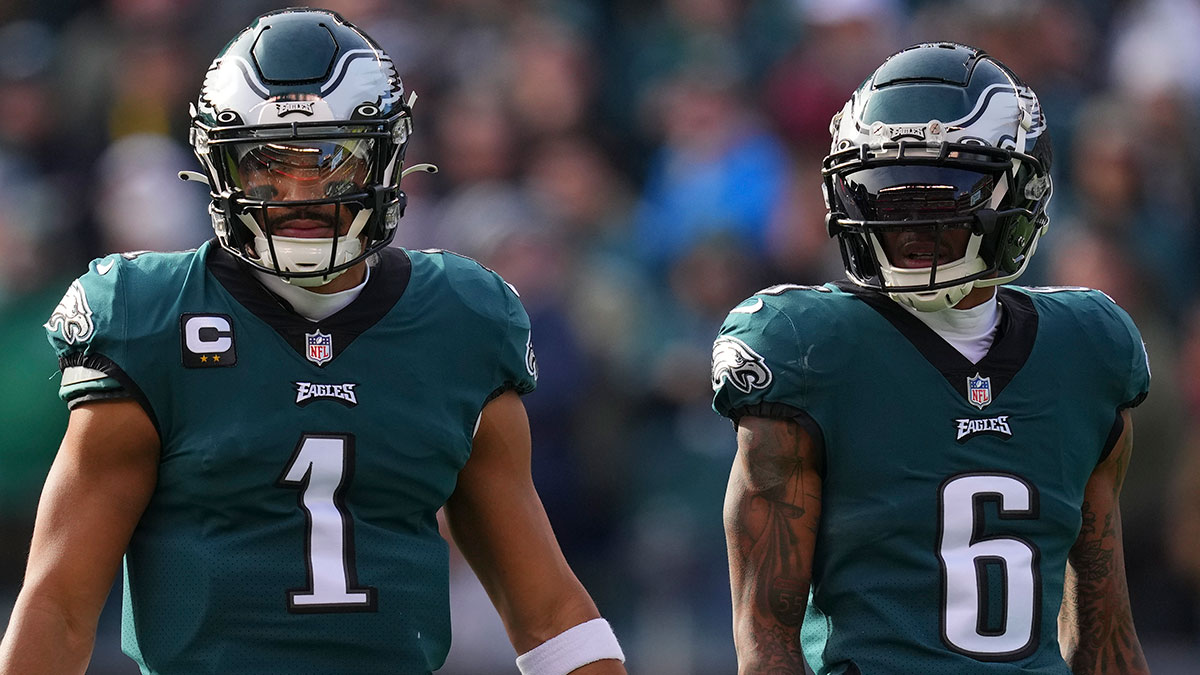 49ers vs Eagles Same Game Parlay: DeVonta Smith, Brandon Aiyuk Props; More article feature image