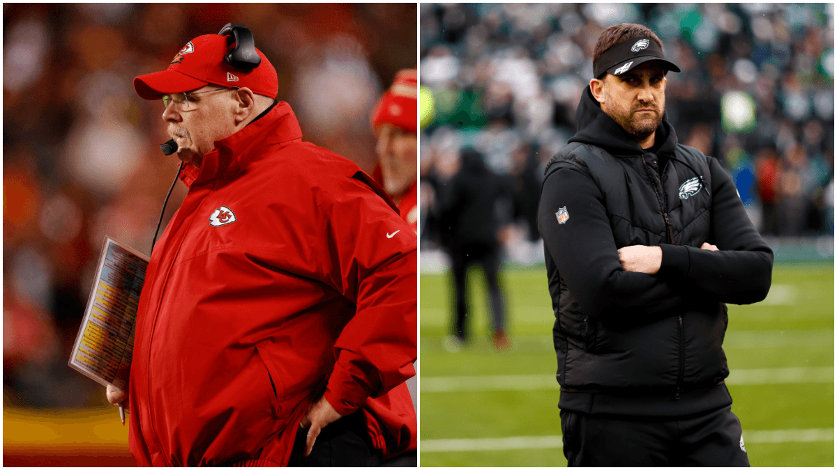 Andy Reid vs Nick Sirianni: Super Bowl Experience & Other Head Coach Trends for Chiefs vs. Eagles article feature image