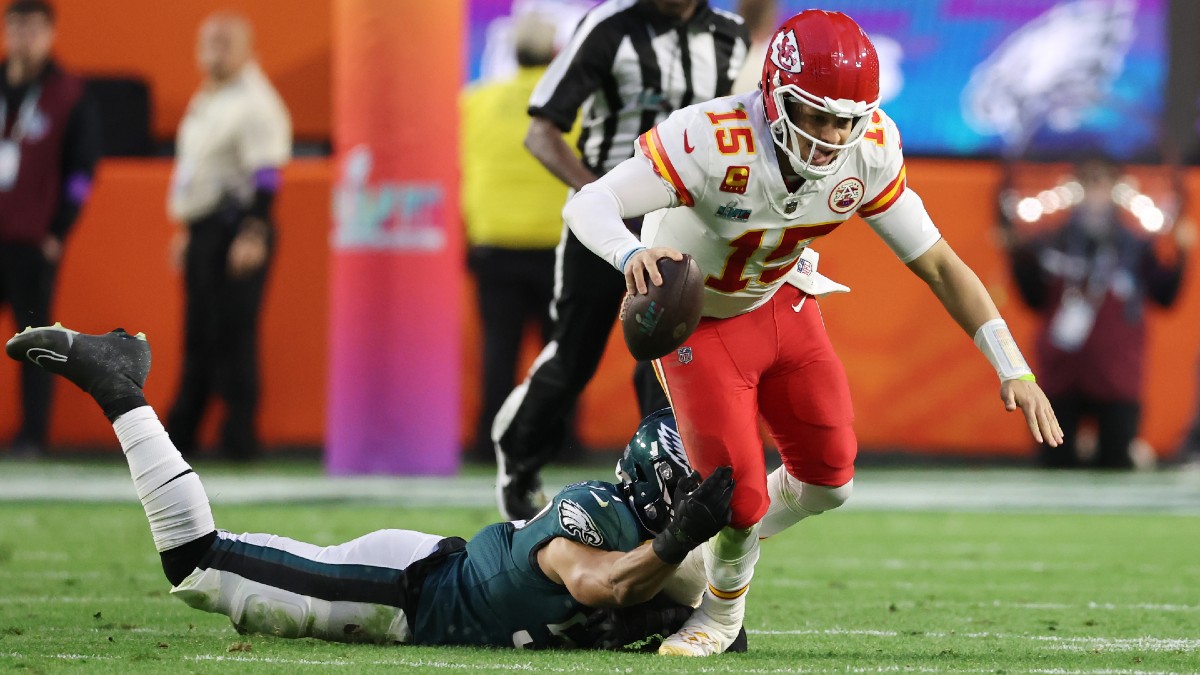 Patrick Mahomes Props: QB Goes Over Rushing Total Despite Aggravated Ankle Injury article feature image