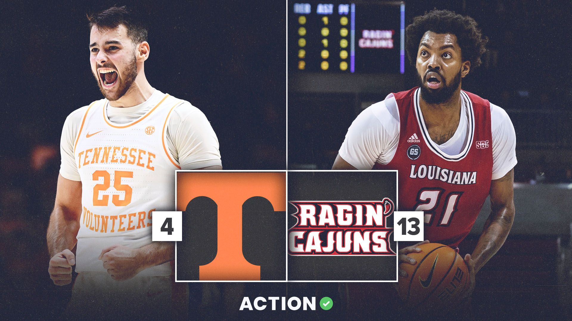 Tennessee vs Louisiana Odds, Picks & Prediction for NCAA Tournament Tilt article feature image