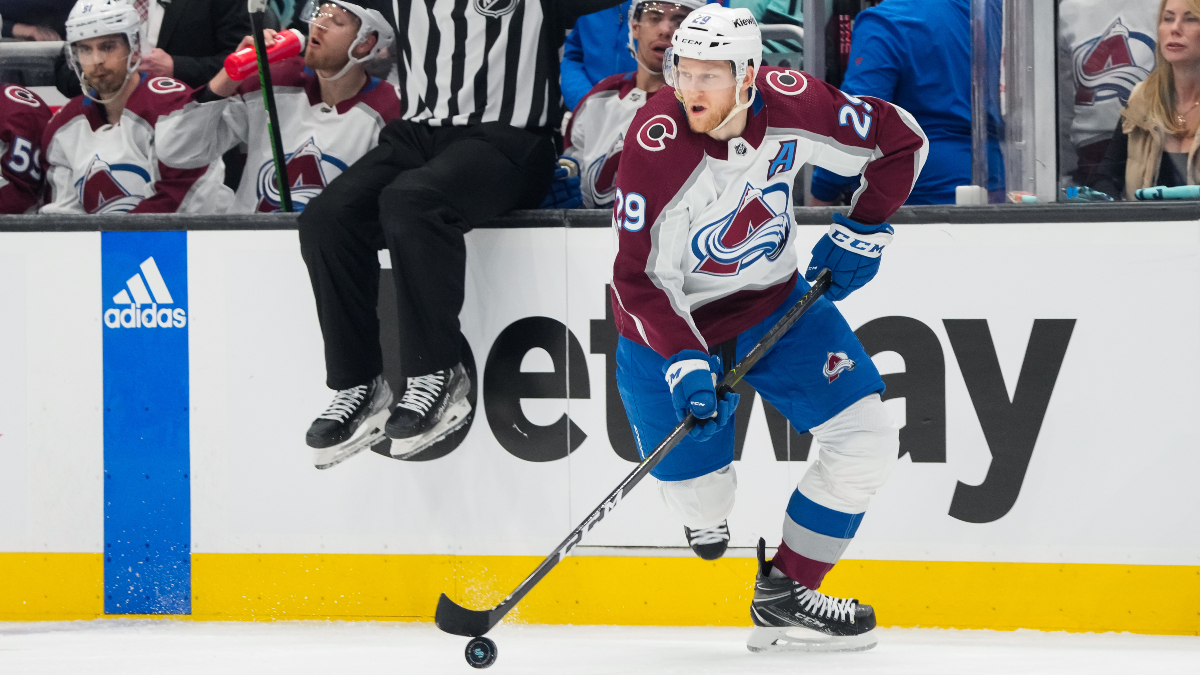 NHL Player Props: Odds, Expert Picks for for Nathan MacKinnon, Brad Marchand, More (Sunday, April 30) article feature image