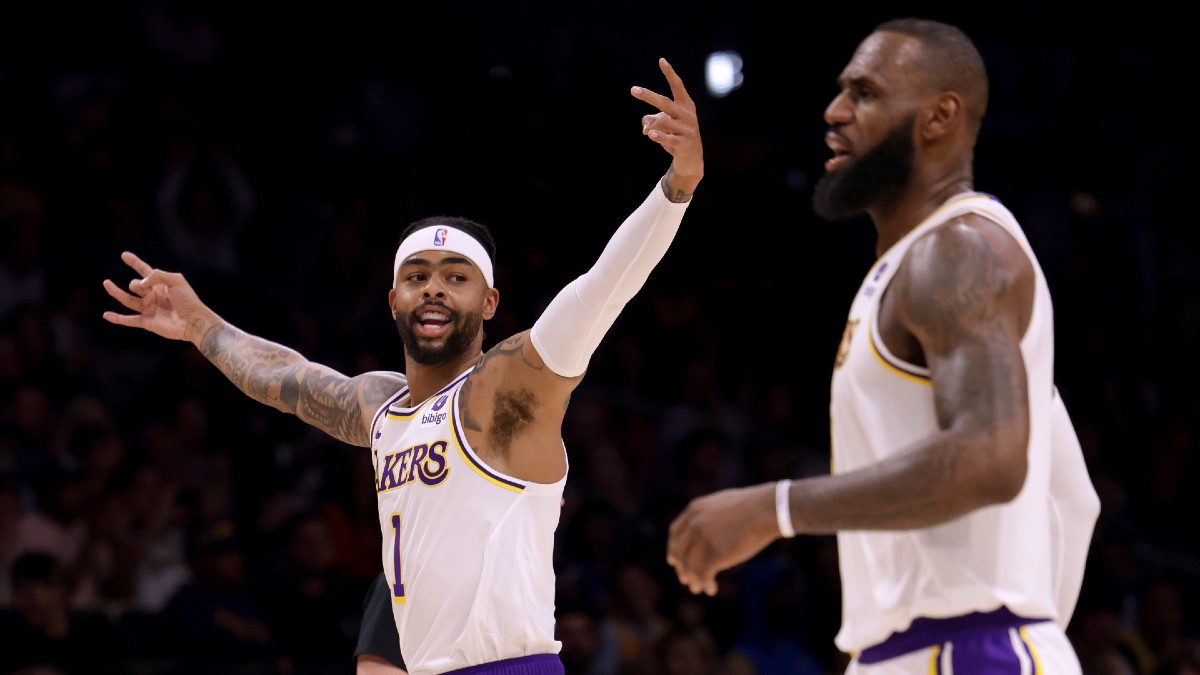 Lakers vs Grizzlies Same Game Parlay Picks | NBA Prop Bets for LeBron James & D’Angelo Russell (April 19) article feature image