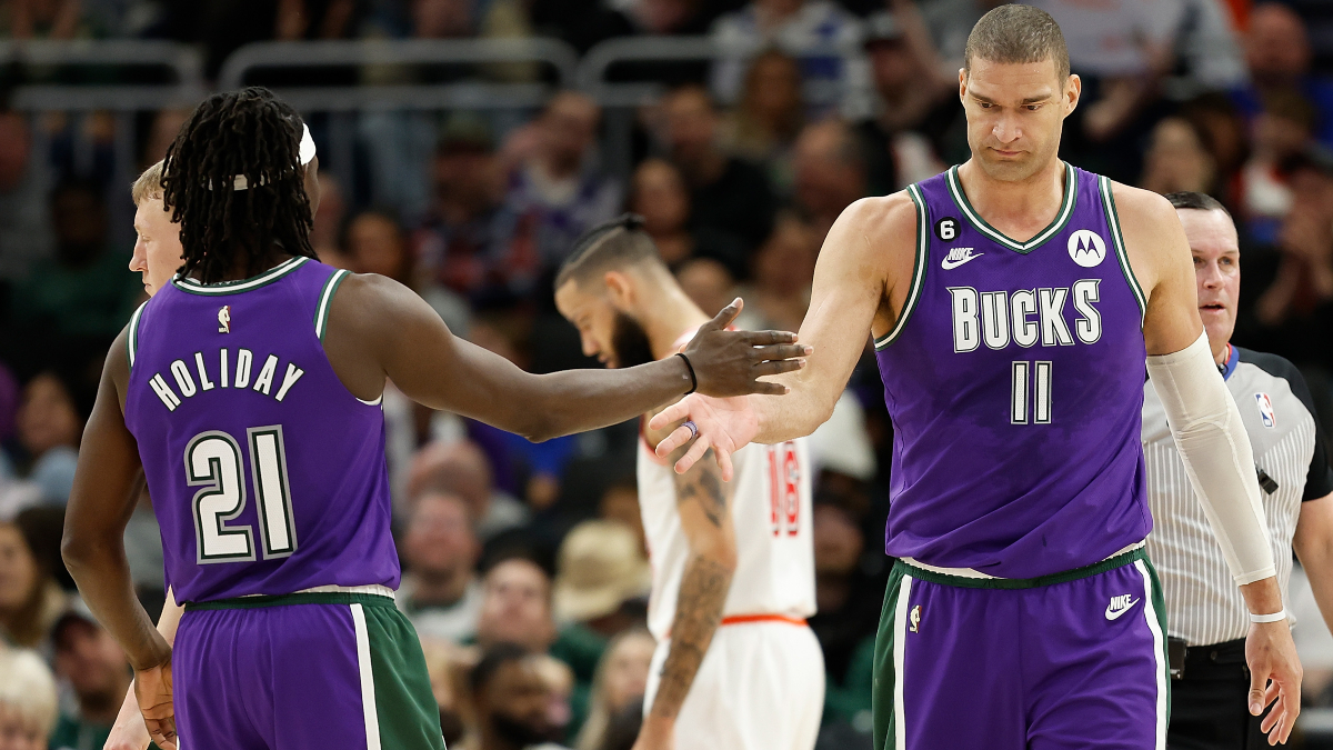 Official Milwaukee Bucks Brook Lopez Bobby Portis Jrue Holiday