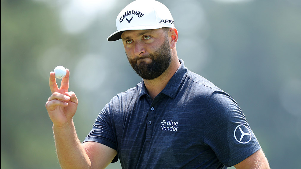 2023 Masters Odds: Jon Rahm Favored After Stellar Round 1; Hovland, Koepka Tied for Lead article feature image