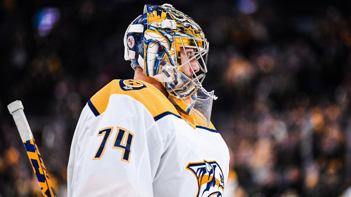 NHL Props Today: Expert’s Best Bets for Mark Scheifele, Tom Wilson & Juuse Saros (Monday, April 10) article feature image