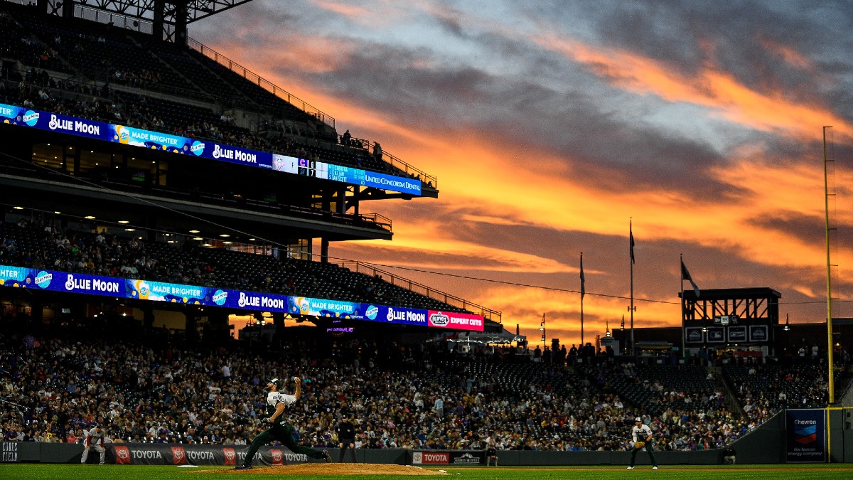 Sunset at Coors Field - Diamondbacks @ Rockies Saturday June 9th : r/mlb