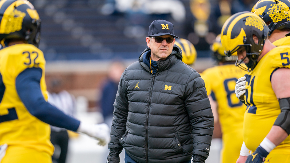 Michigan Wolverines College Football Odds: How Lines Moved In Wake of Jim Harbaugh’s Possible Suspension article feature image