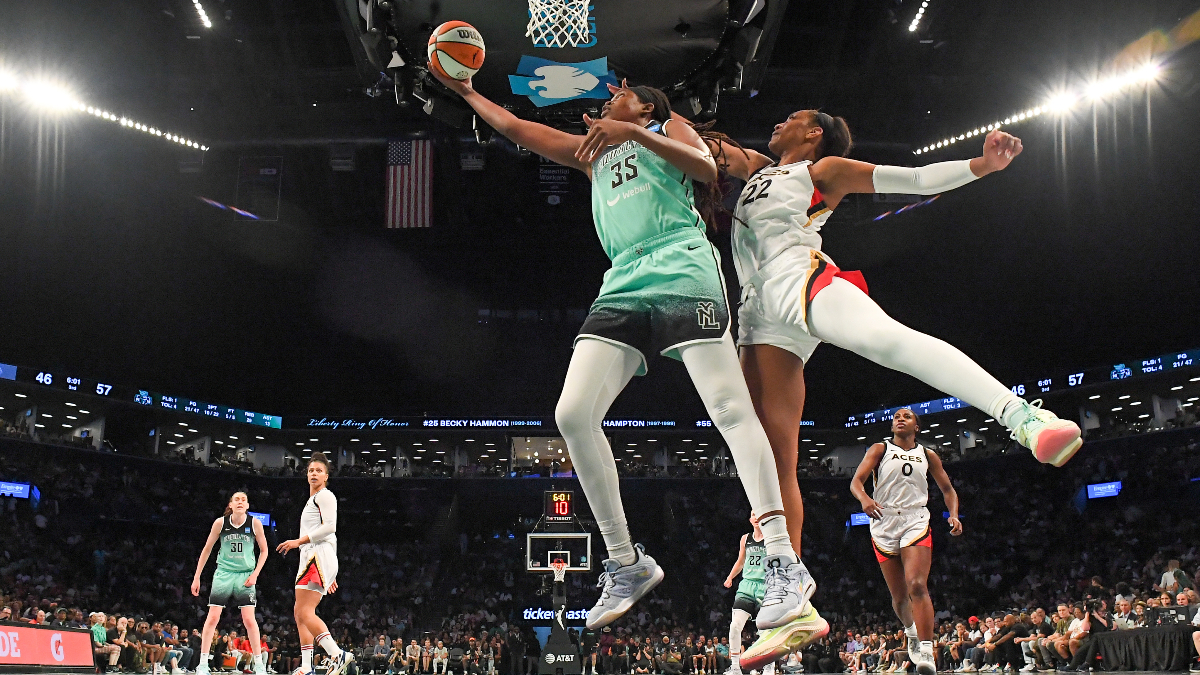 Liberty vs. Aces Odds, Picks, Predictions | WNBA Commissioner’s Cup Preview (August 15) article feature image