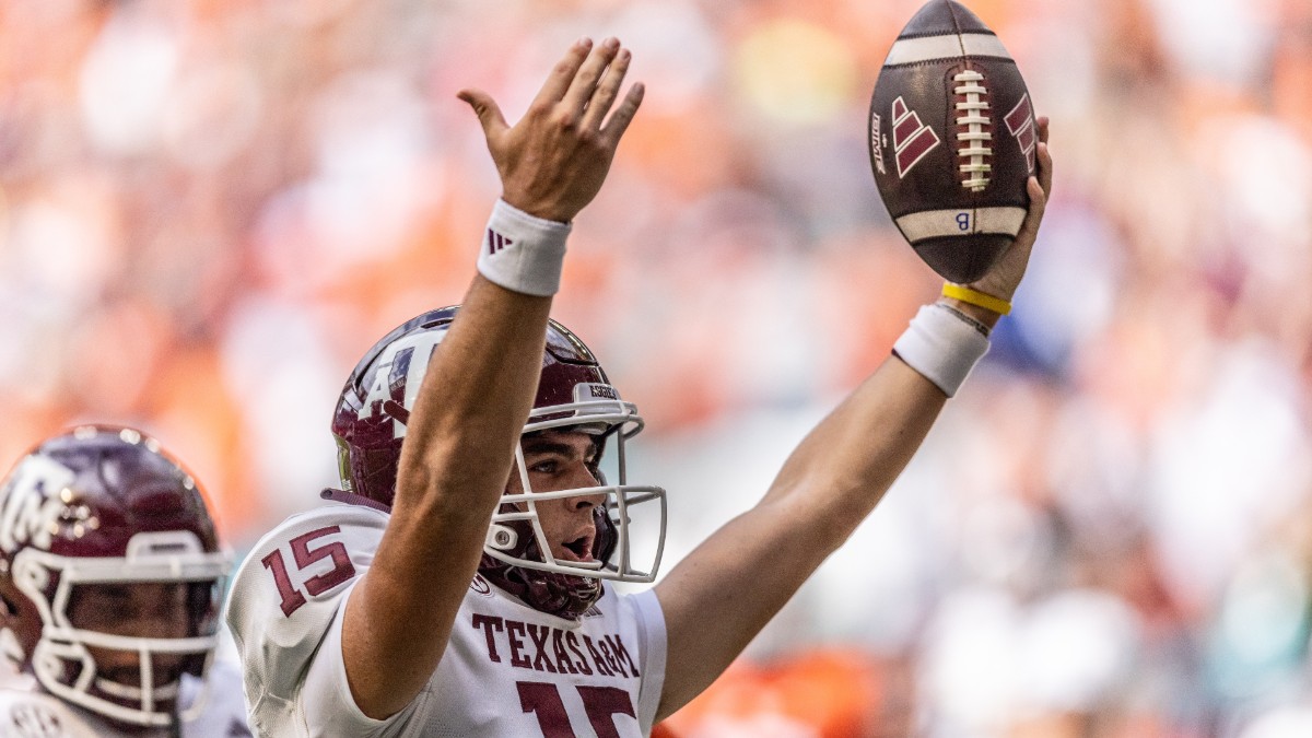 College Football Odds, Picks: ULM vs Texas A&M Betting Prediction, Preview (September 16) article feature image