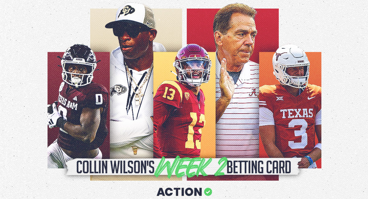 NCAAF Odds & Picks: Collin Wilson’s Betting Card for Week 2, Including Stanford vs. USC, Nebraska vs. Colorado article feature image