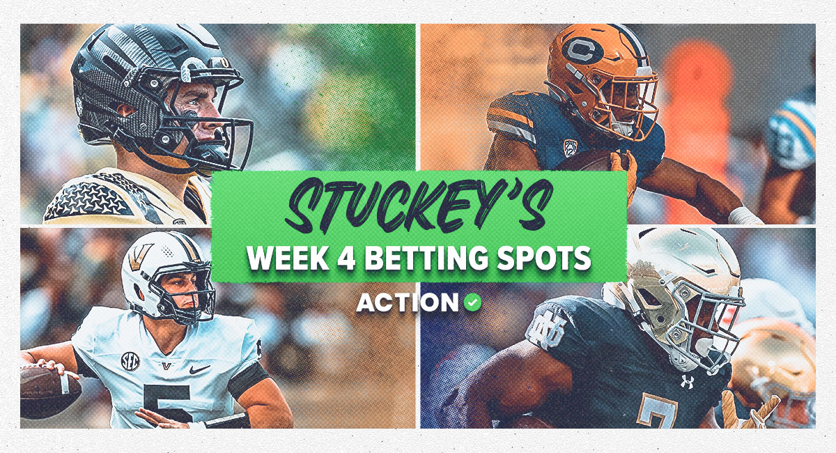 Stuckey's Top 10 NCAAF Betting Spots for Week 4 Image