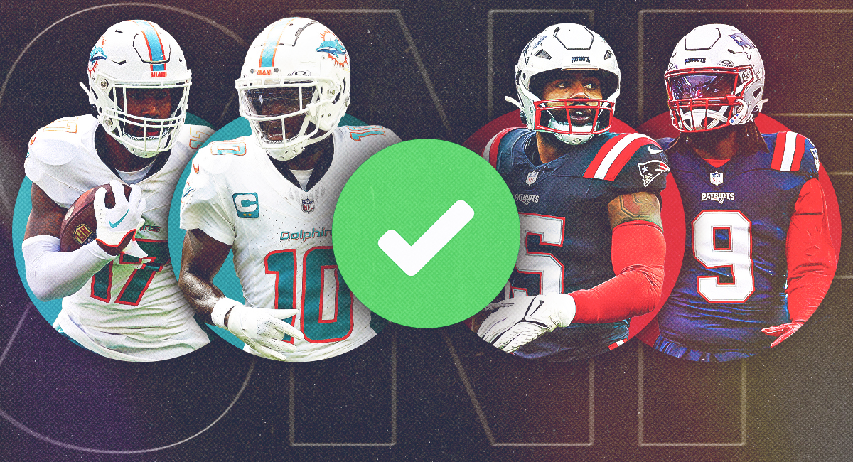 Dolphins vs Patriots Player Props, Picks, Spread: 4 Best Bets for Sunday Night Football article feature image