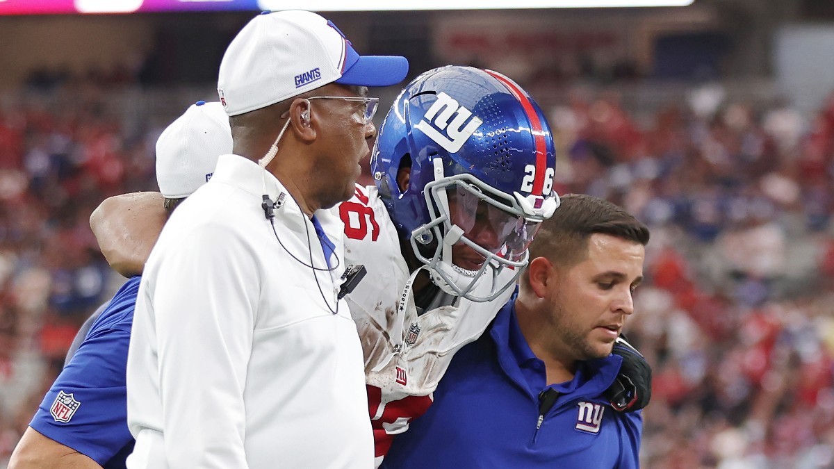 Saquon Barkley Out 3 Weeks With Injury: How Odds for Giants vs 49ers Changed article feature image