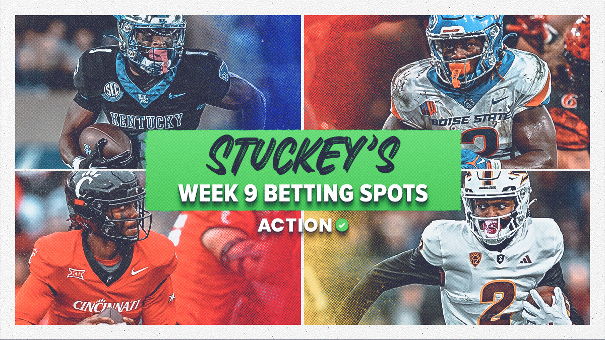 Week 9 College Football Odds, Picks: Stuckey’s Top Betting Spots for Georgia vs Florida, Kentucky vs Tennessee (Oct. 28) article feature image