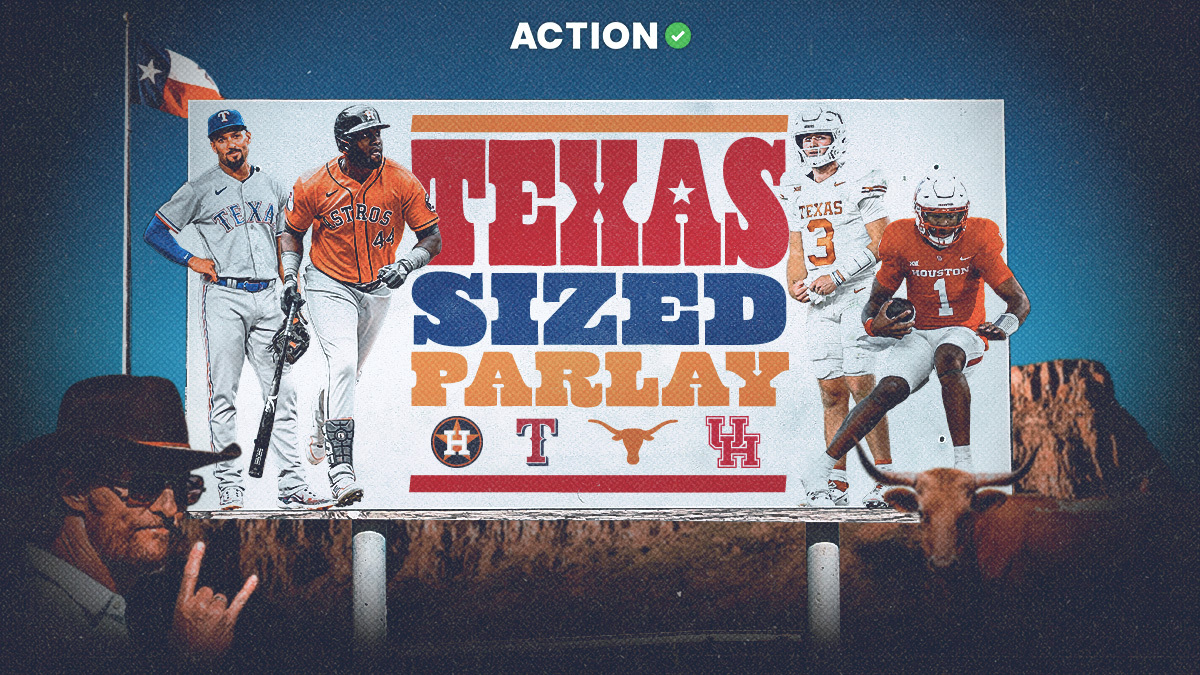 Texas-Sized Parlay: How to Bet Astros vs Rangers & Longhorns vs Cougars This Weekend article feature image