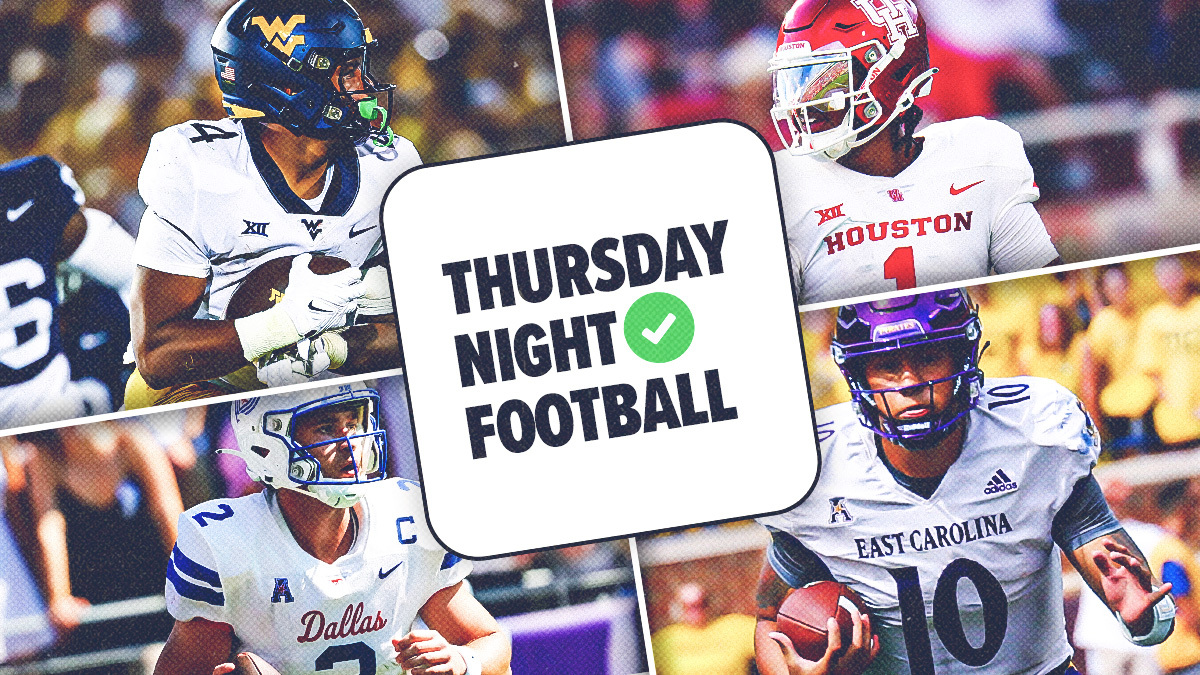 College Football Betting Odds, Predictions: Thursday Picks for ECU vs SMU, Houston vs WVU article feature image