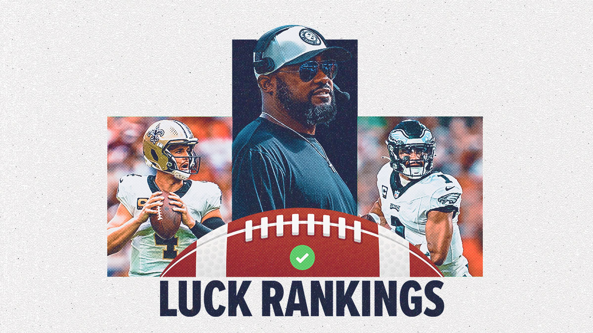 NFL Luck Rankings for Week 8: Saints Enter Bottom 3; Steelers Dominate Luck article feature image