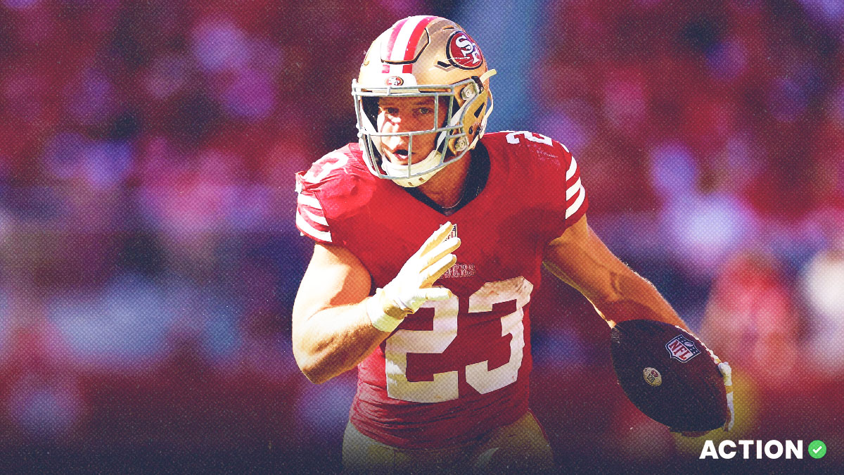 49ers vs Vikings PrizePicks Play for Christian McCaffrey, Kirk Cousins article feature image
