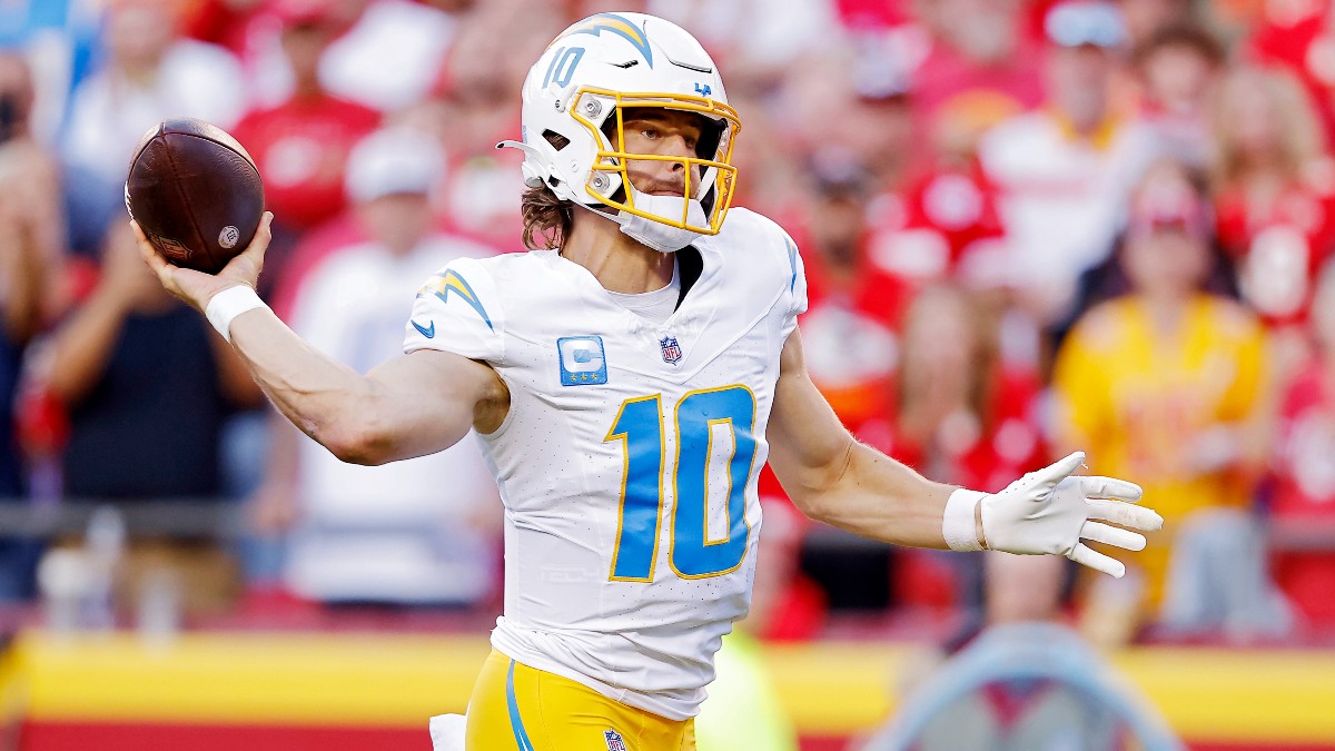 Bears vs. Chargers Most Valuable SNF Prop Bets: Justin Herbert, Cairo Santos, Austin Ekeler article feature image