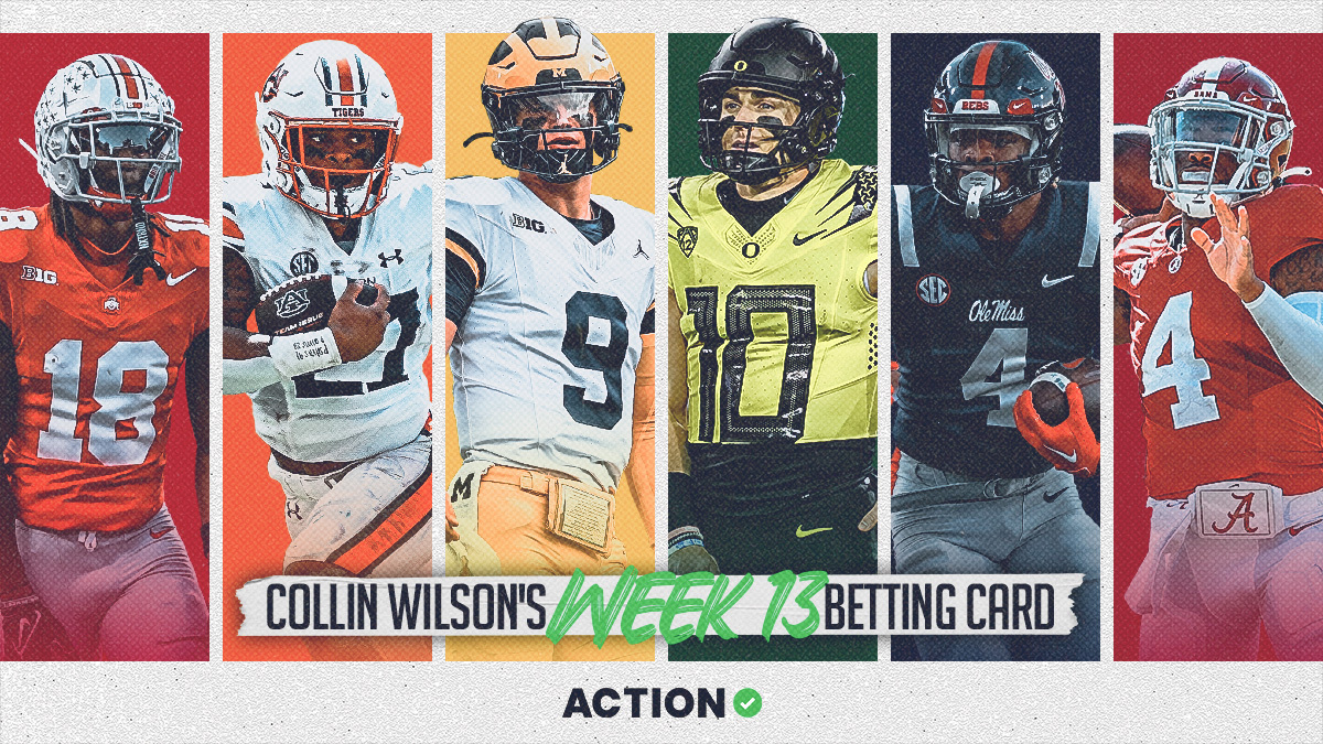 Week 13 College Football Odds, Picks: Collin Wilson’s Bets for The Game, Iron Bowl & More article feature image
