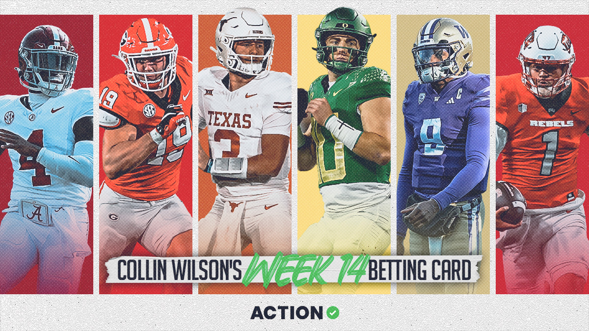 Week 14 College Football Odds, Predictions: Collin Wilson’s Championship Week Bets & Picks article feature image
