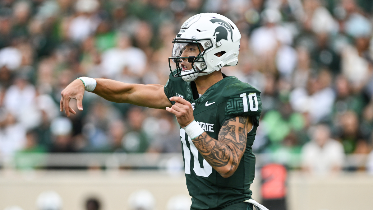 College Football Odds, Pick for Michigan State vs Indiana: Target This Big Ten Total article feature image