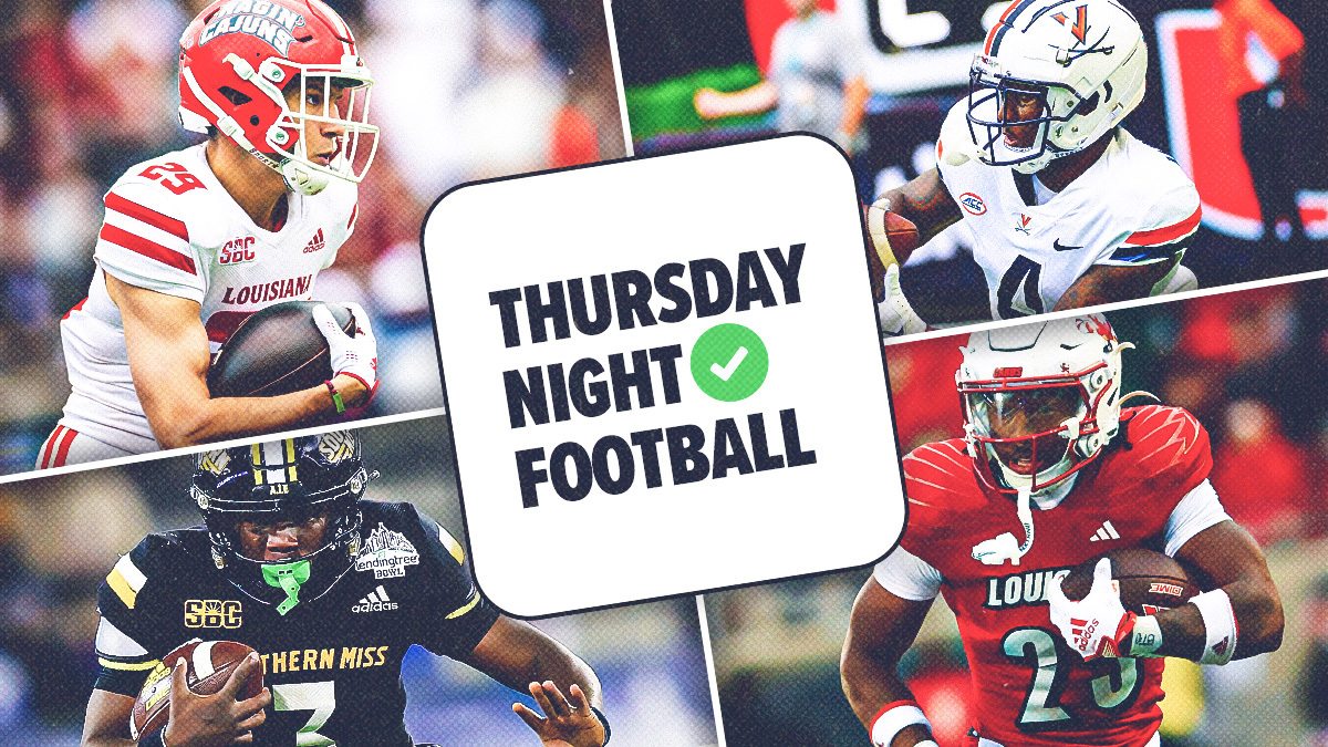 College Football Picks, Odds: Thursday Bets for Southern Miss vs Louisiana, Virginia vs Louisville article feature image