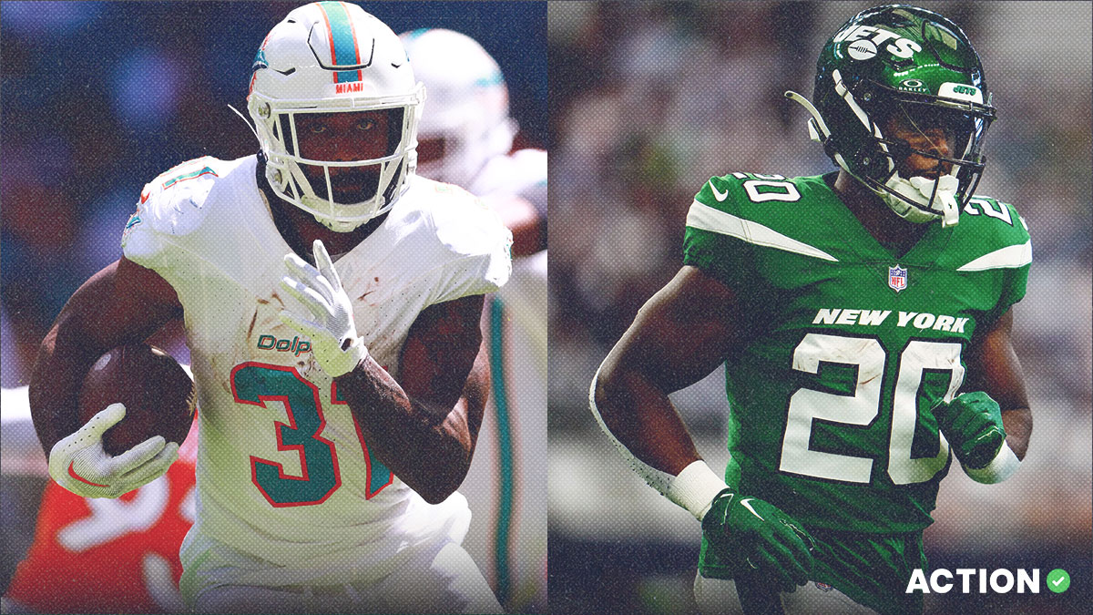Dolphins vs Jets Anytime Touchdown Props: Raheem Mostert, Breece Hall ATD Parlay article feature image
