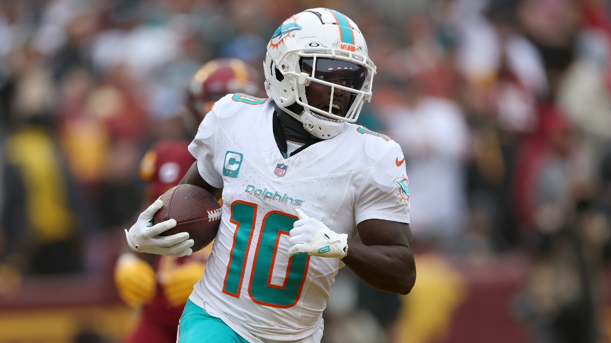 Titans vs. Dolphins: Tyreek Hill Player Prop Highest Receiving Yards ...