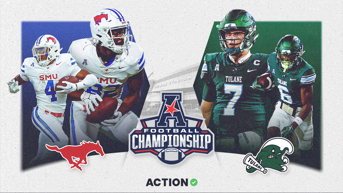 AAC Championship Picks & Predictions: Best Bets for Tulane vs. SMU Over/Under & Spread article feature image