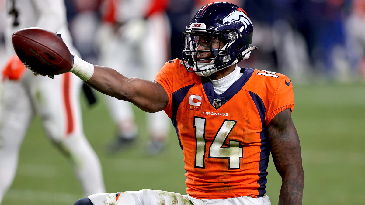 Broncos vs Lions Same Game Parlay: Bet Courtland Sutton, Sam LaPorta on Saturday Night article feature image