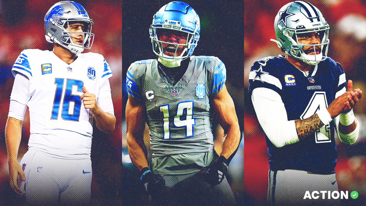 Lions vs Cowboys Player Props: Jared Goff, Dak Prescott, Amon-Ra St. Brown article feature image