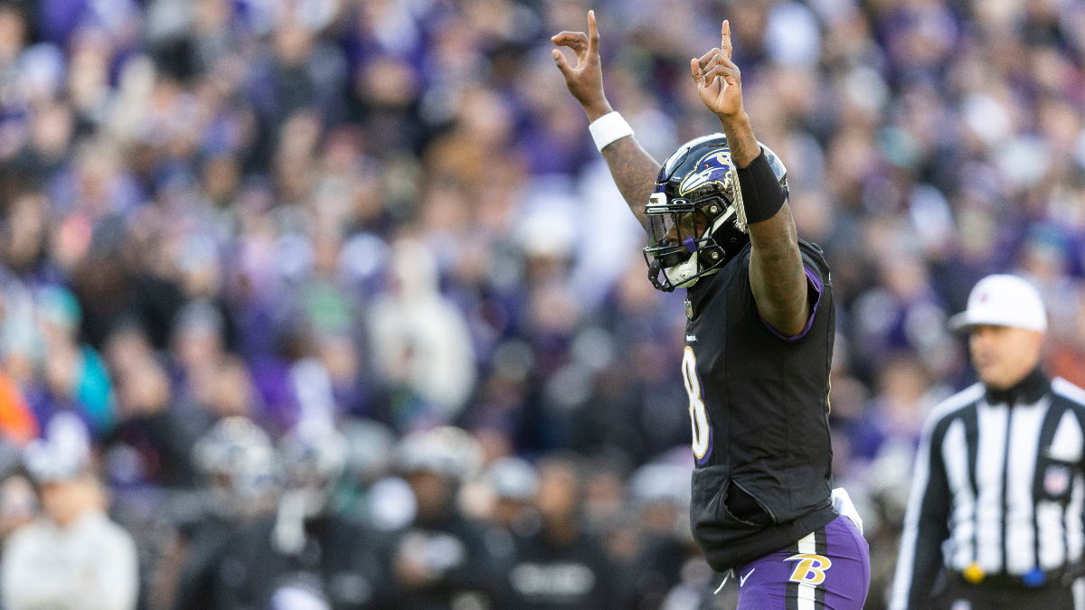 NFL MVP Odds: Lamar Jackson Soars Ahead After 5 TD Performance article feature image