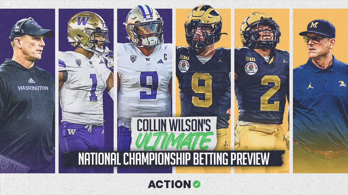 Washington vs Michigan Pick, Prediction & Odds | 2024 CFP National Championship Betting Preview article feature image