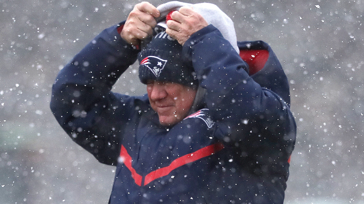 Patriots vs. Jets NFL Weather Forecast & Odds: Expect Heavy Snow in Foxborough (Sunday, Jan. 7) article feature image
