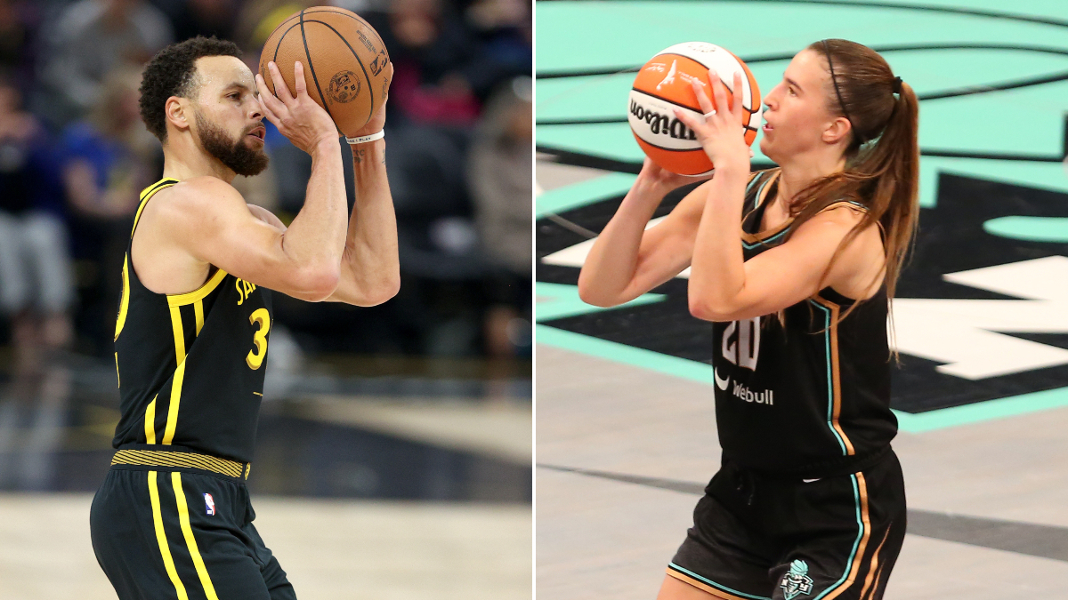 NBA 3-Point Contest Odds: Stephen Curry Opens as Favorite vs. Sabrina Ionescu article feature image