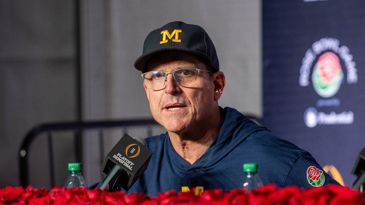 Jim Harbaugh Advocates for Revenue Sharing With College Athletes Image