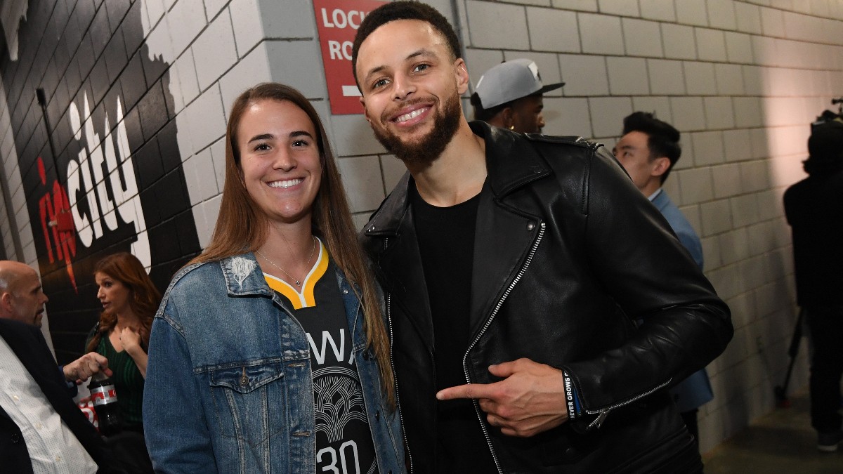Steph Curry vs Sabrina Ionescu Predictions: NBA Players Pick Winner in 3-Point Contest article feature image