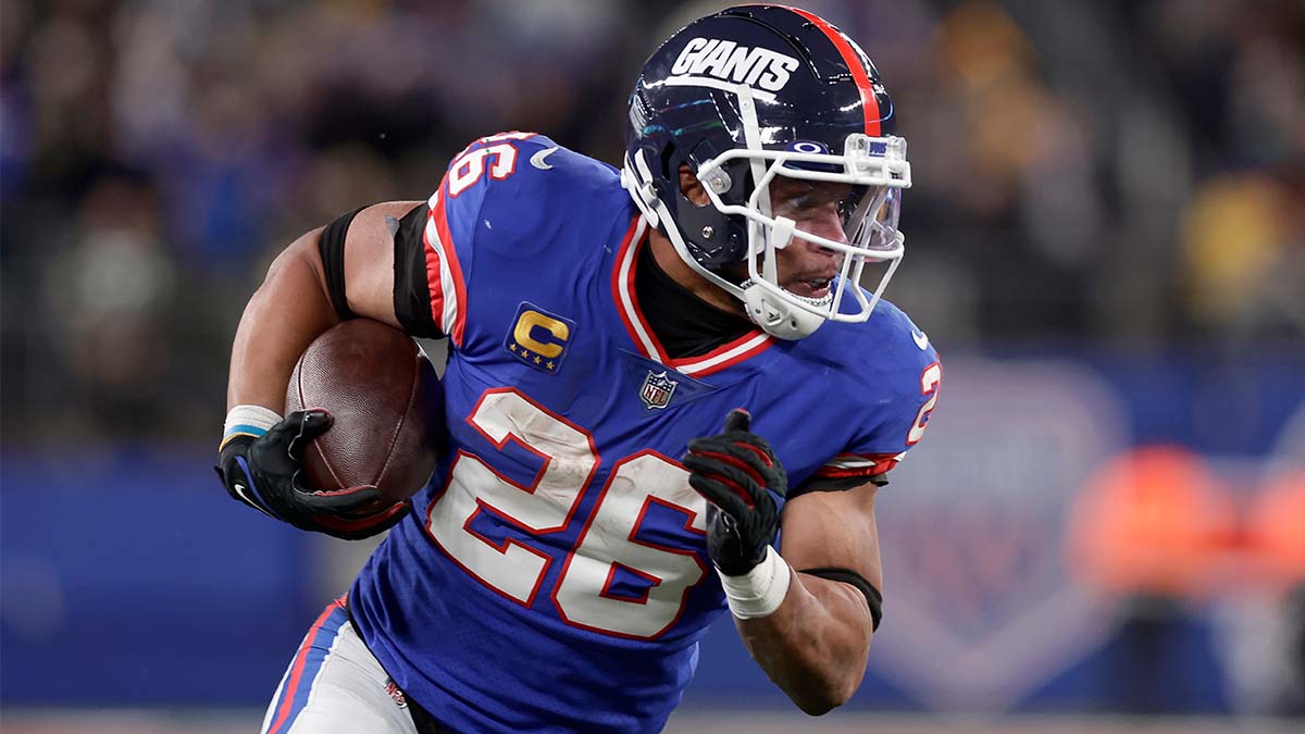 Saquon Barkley Next Team Odds: Giants Favored to Retain Star RB; Texans and Chargers Close Behind article feature image