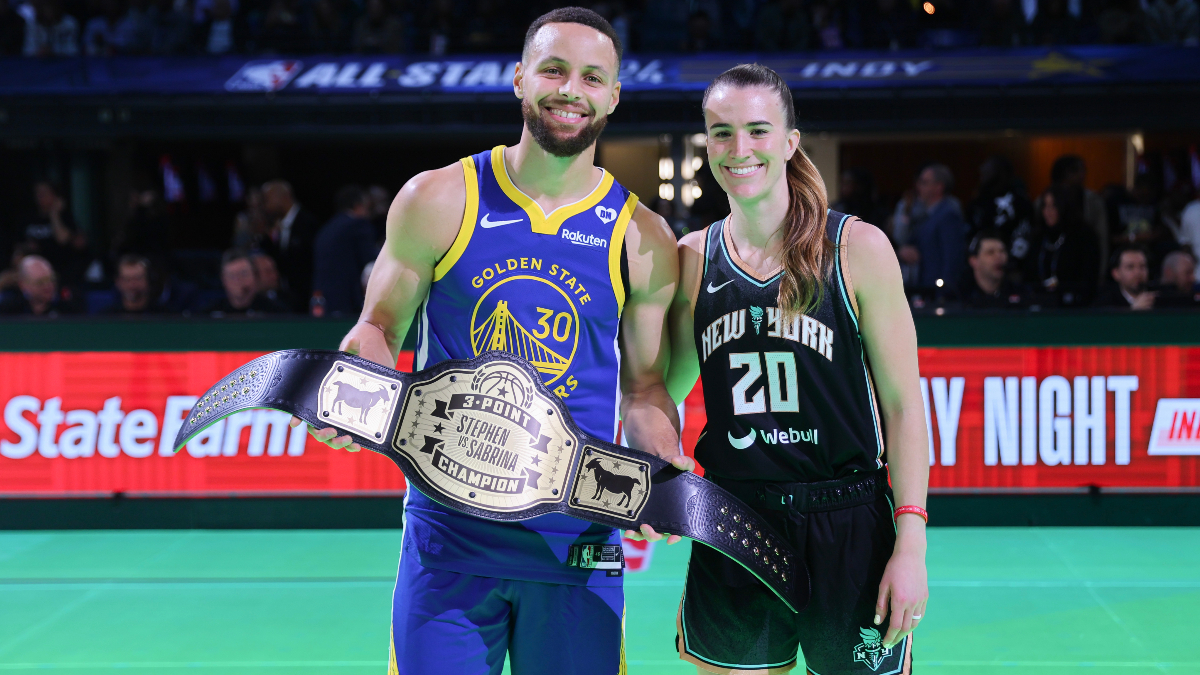 Steph vs Sabrina Odds, Results: Curry Edges Ionescu in 3-Point Challenge article feature image