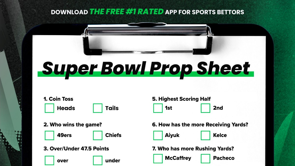 Super Bowl Prop Sheet: Print & Track 49ers vs Chiefs Bets article feature image