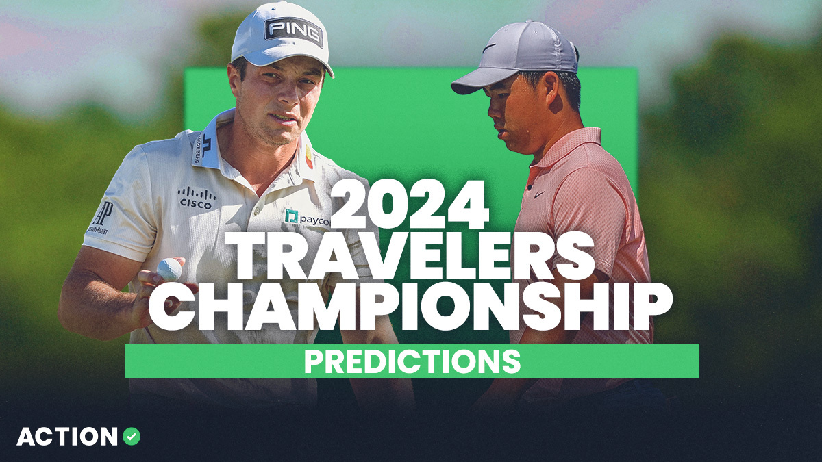 2024 Travelers Championship Predictions: Viktor Hovland & More article feature image