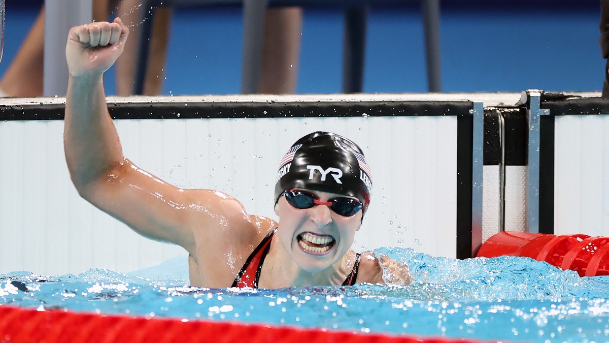 Olympics Odds for Katie Ledecky to Set New Swimming Record Image